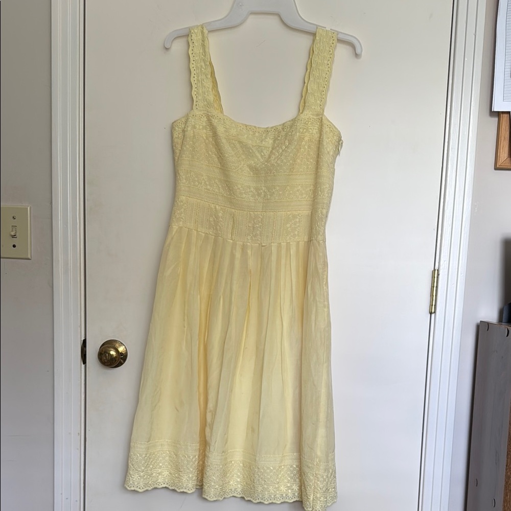 ANTONIO MELANI Yellow Lace Dress
